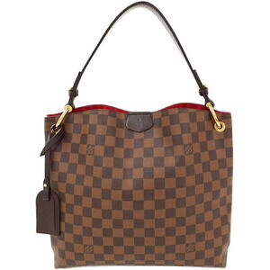 Louis Vuitton Damier Ebene Graceful Semi Shoulder Bag Brown